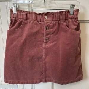 MANGO Girls Corduroy Paperbag Skirt Size 13-14